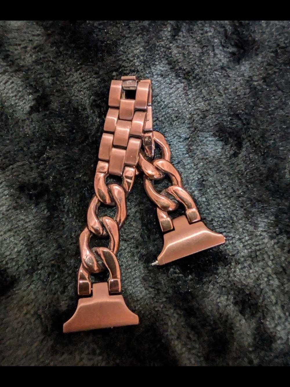 Men's Metal Link Watch Band Adapter - Rose Copper